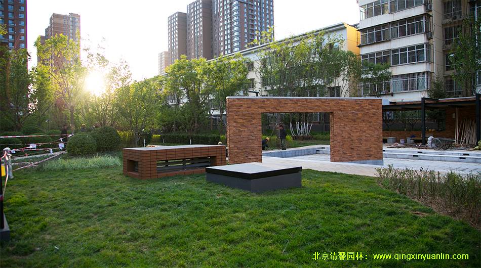 金隅萬科城三期 園林軟硬景