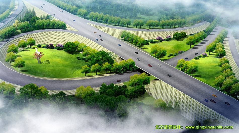 百靖高速道路 道路綠化